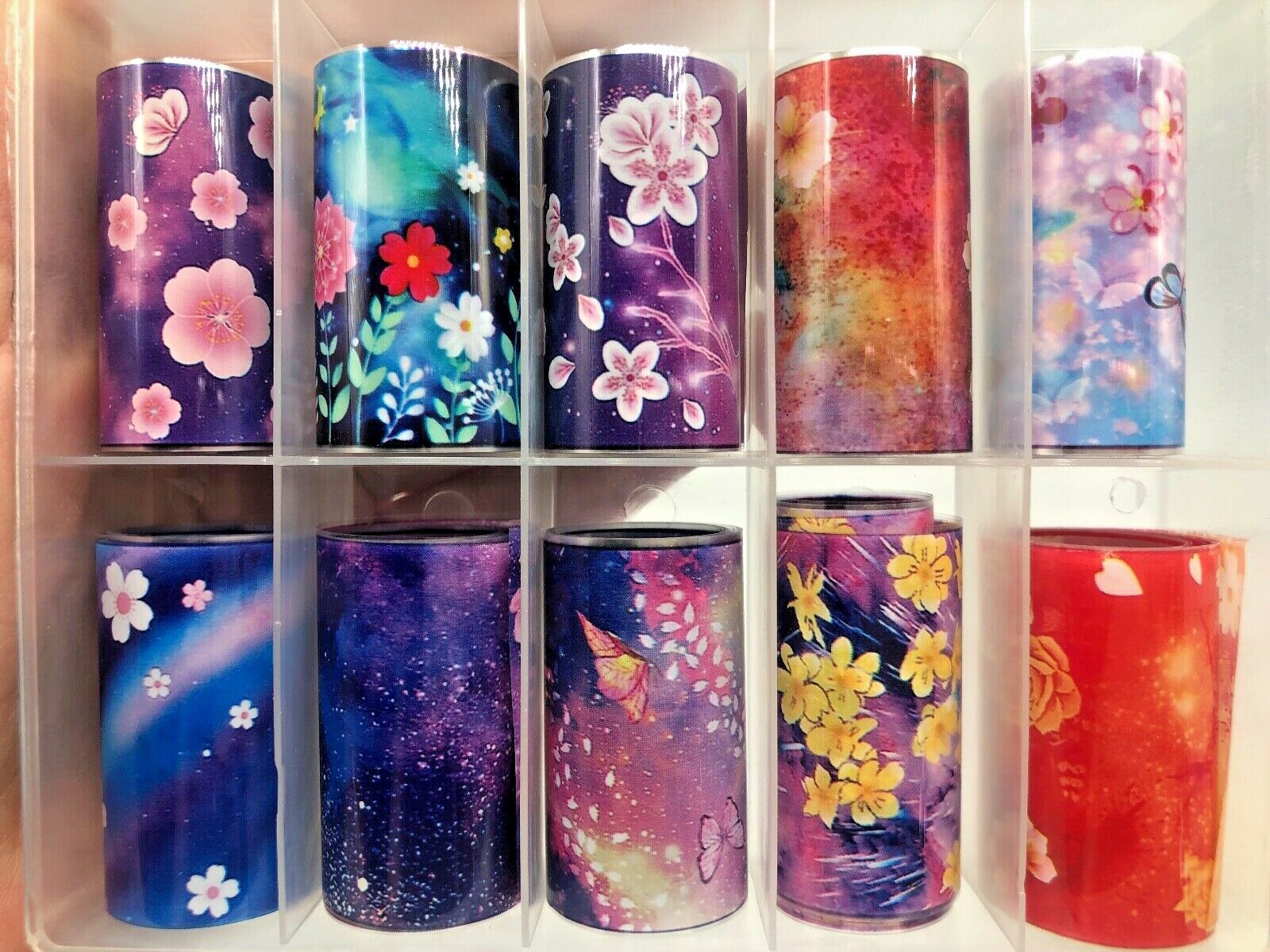 Nail Foil Transfer Decals – New – Galaxy Print – Transfer Foils – G17