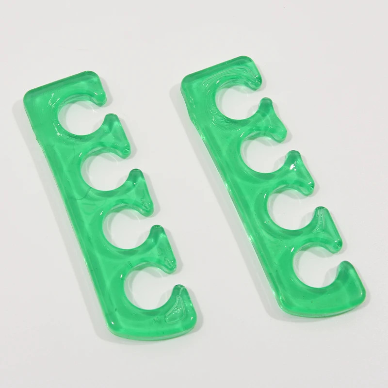 2Pcs (1Pair)Soft Silicone Finger Toe Separator Soft-Silicon 5 Colors Flexible Fi