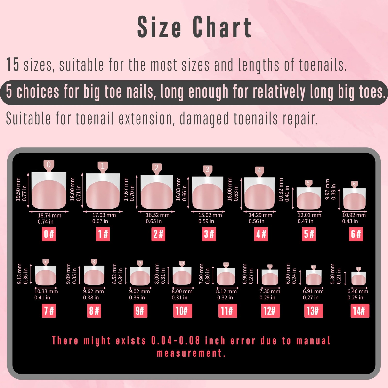 French Tip Toe Nail Tips Press on, Sharp Square Pre-Designed Soft Gel False T…