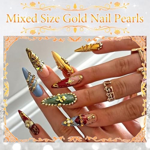 3D Nail Art Charm 12 Styles Metal Star Bows Heart Charms for Nails Gold&Silver