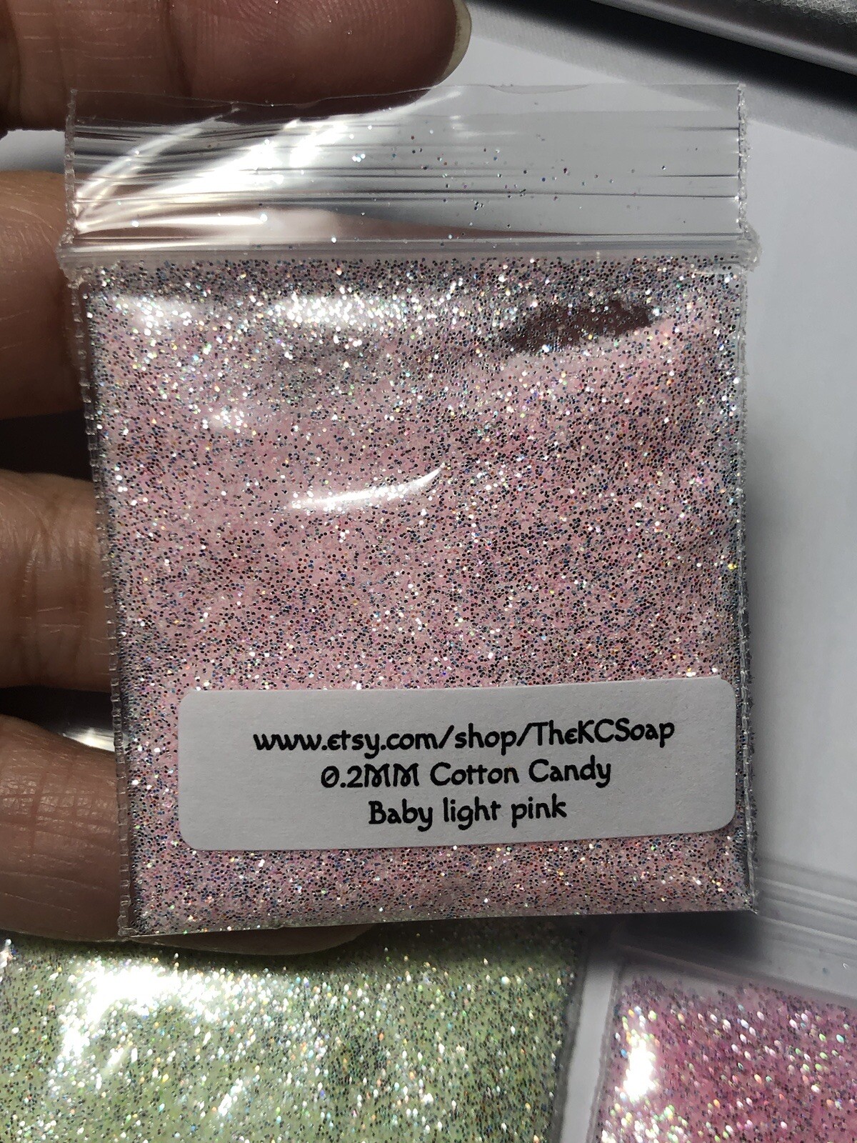 5g 0.2mm Baby Light Pink Cotton Candy Nail Glitter Acrylic Gel Nail Art Craft
