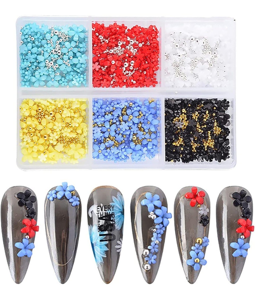 3D Flower Nail Art Charms for Women Girls Nail Art Decorations, Acrylics