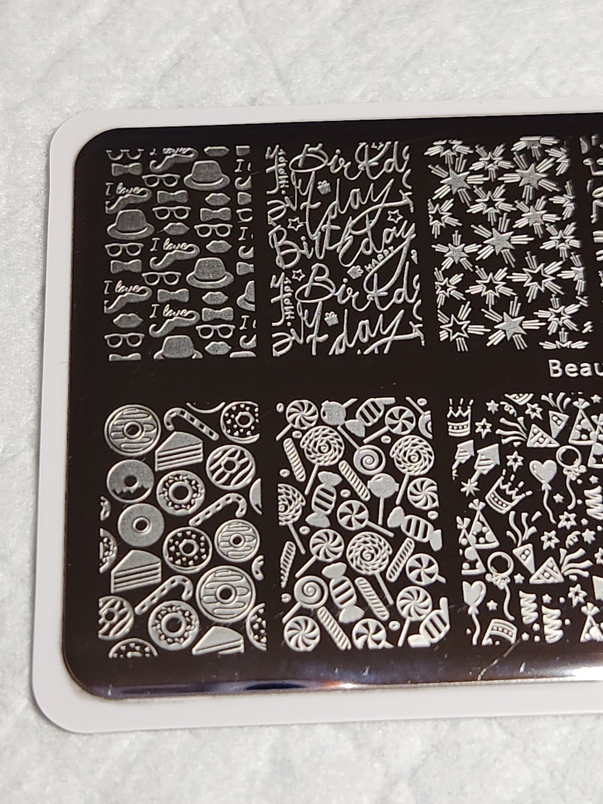 BeautyBigBang Nail Stamping Plate XL-010 Party, Celebration