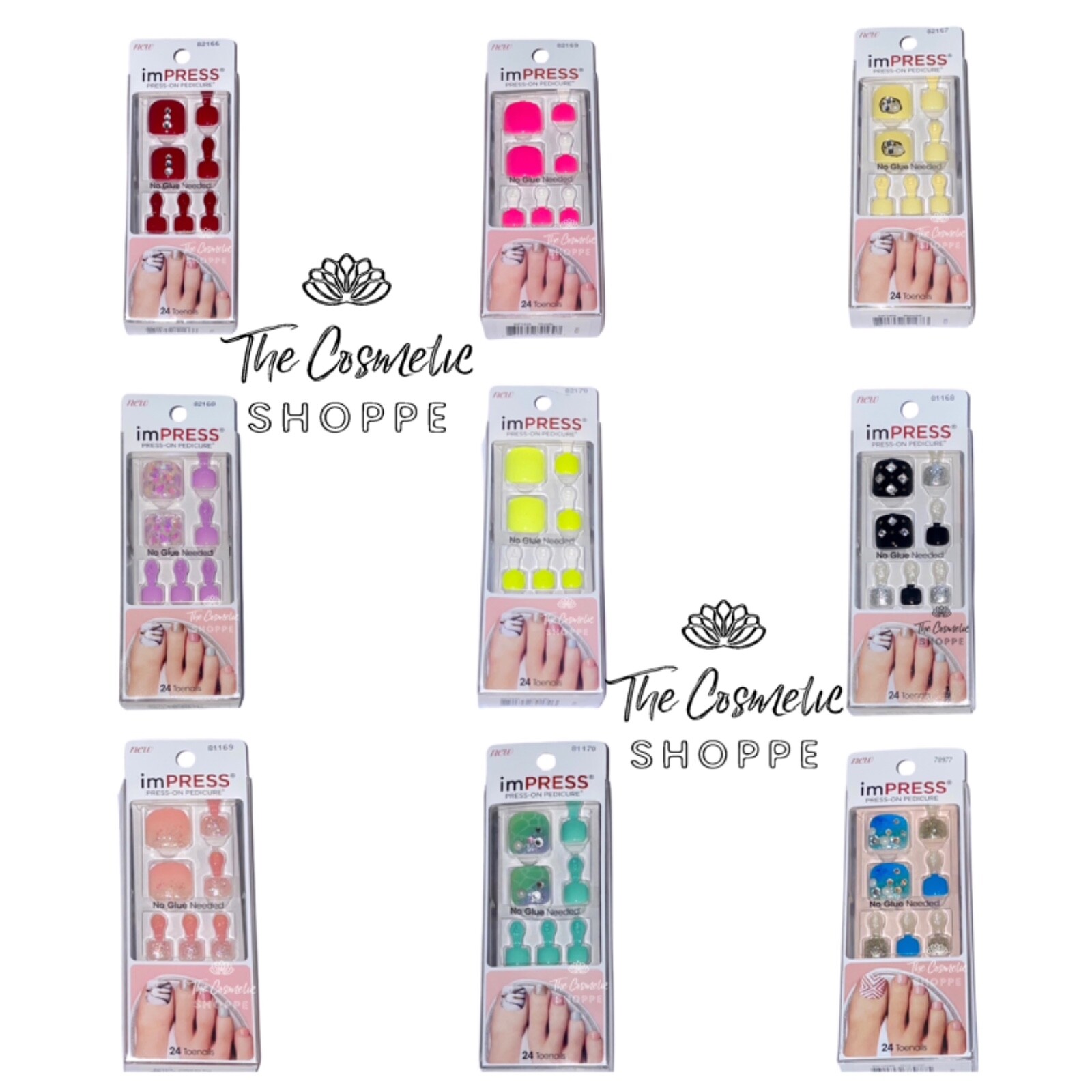 Kiss imPress Press-On Pedicure Nails High Tide & Over 40+ Designs New Ones Added