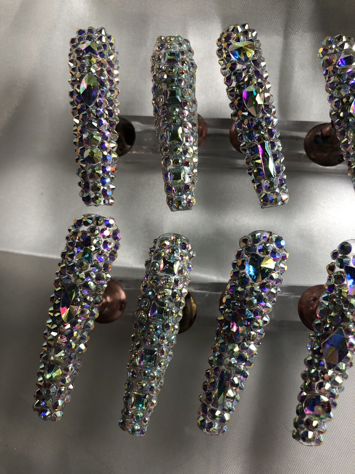 Z NAILZ! Stunning Set Of Completely Jeweled 3XL Handmade Custom Press On Nails