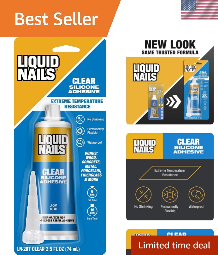 Clear Small Projects Silicone Adhesive, 2.5 oz