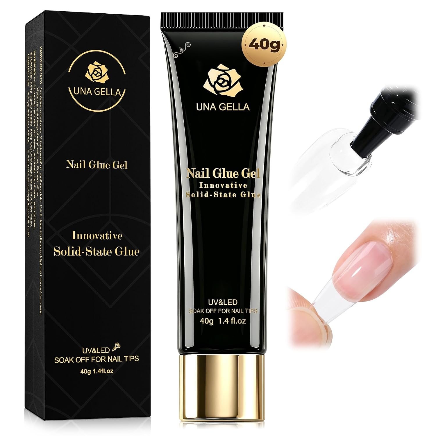 Acrylic Nail Glue Gel 40g Tube for Perfect Adhesion and Long Lasting Wear