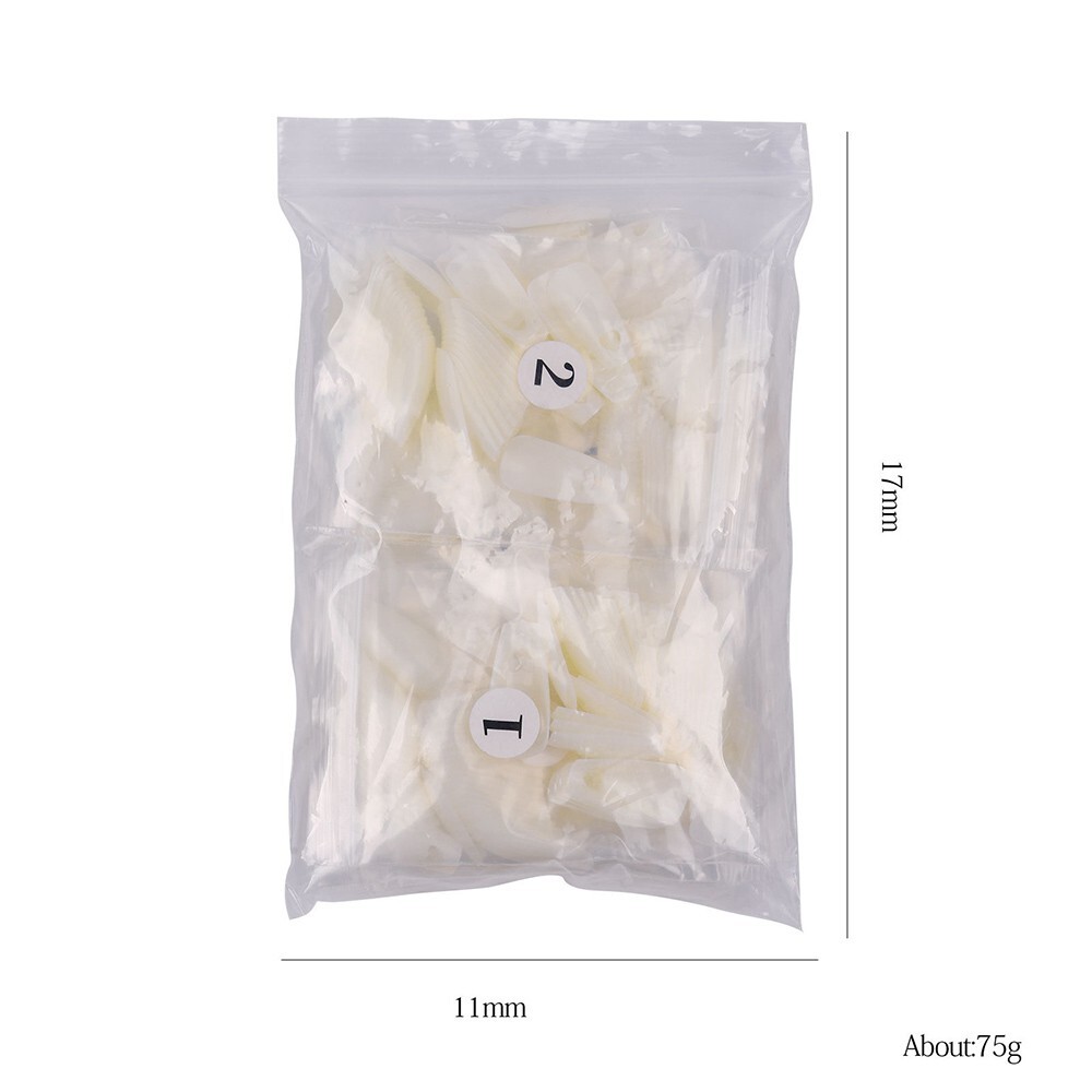 Fake Nails Acrylic Artificial False Nail Tips Hollow Heart Finger Tip DIY 504pcs