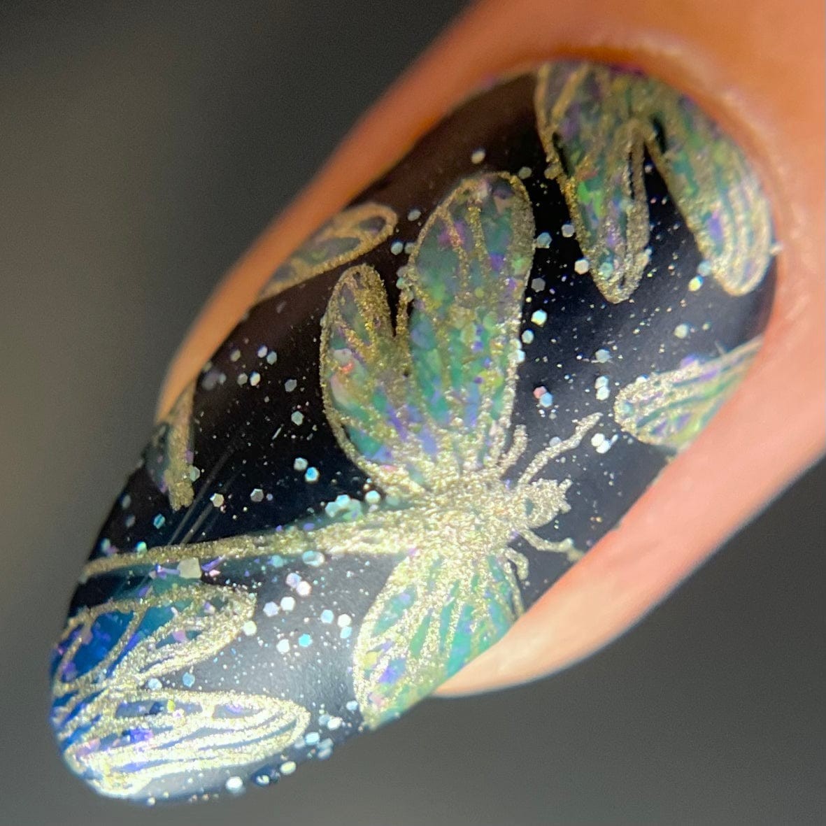 Sky Dancers: Flutter Pirouette (MXM123) – Nail Stamping Plate