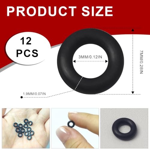 12 PCS Replacement O-Rings for 1/4 inch Fittings,Quick-Release Fittings O