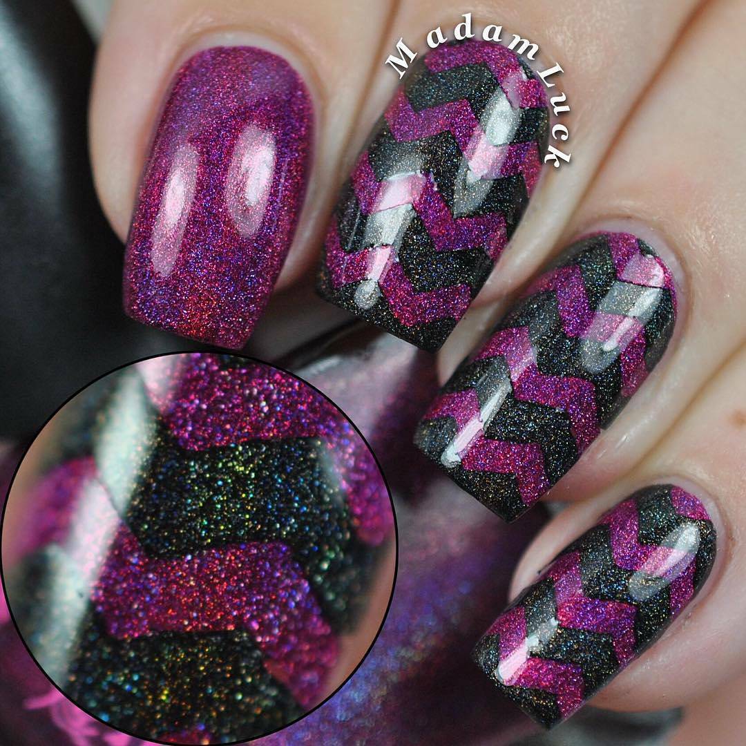 Zig zag tape for nail art, chevron stickers for nails, nail vinyls