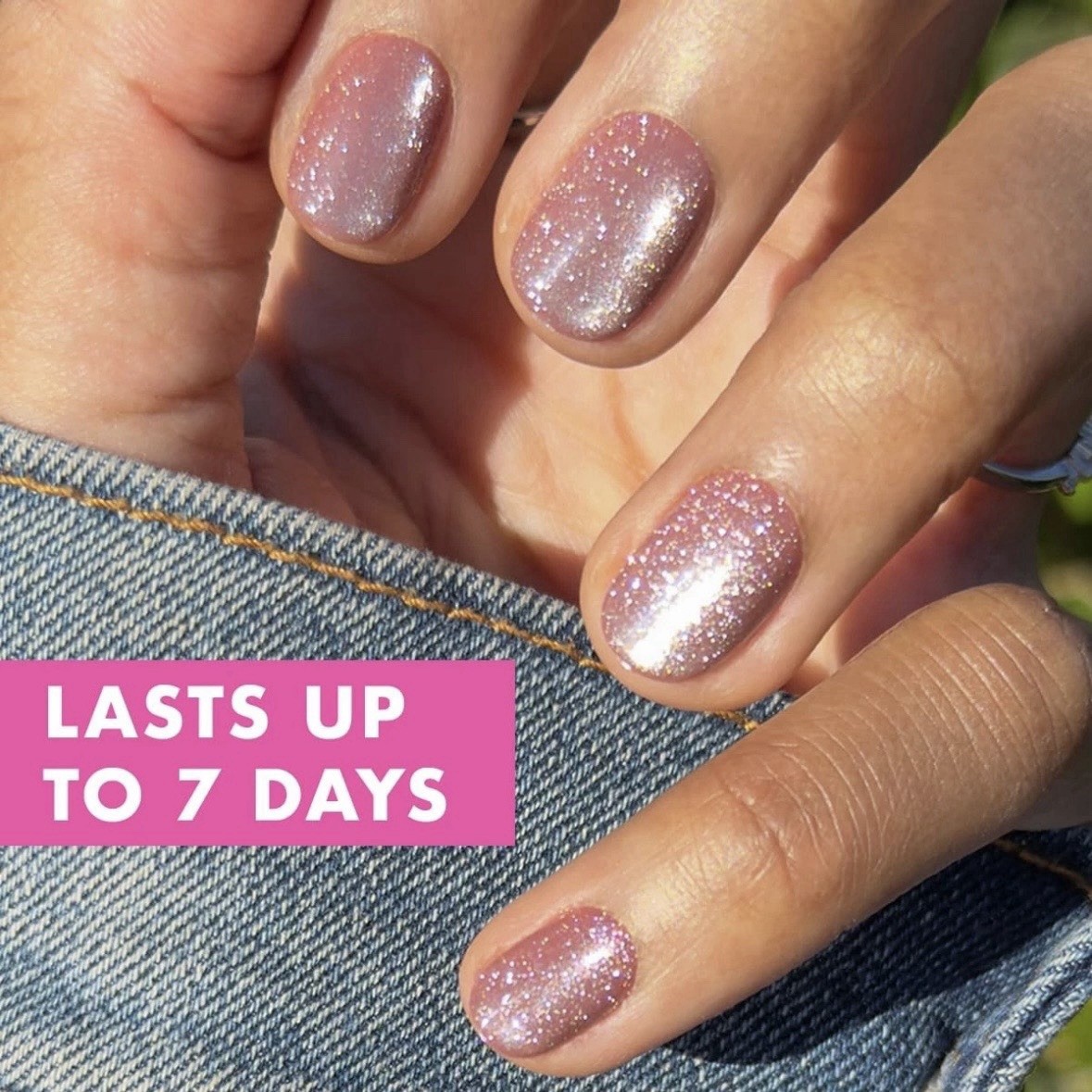 Olive & June Effects Super Stick Mani Press On Extra Short Shacket Velvet 2 Pack