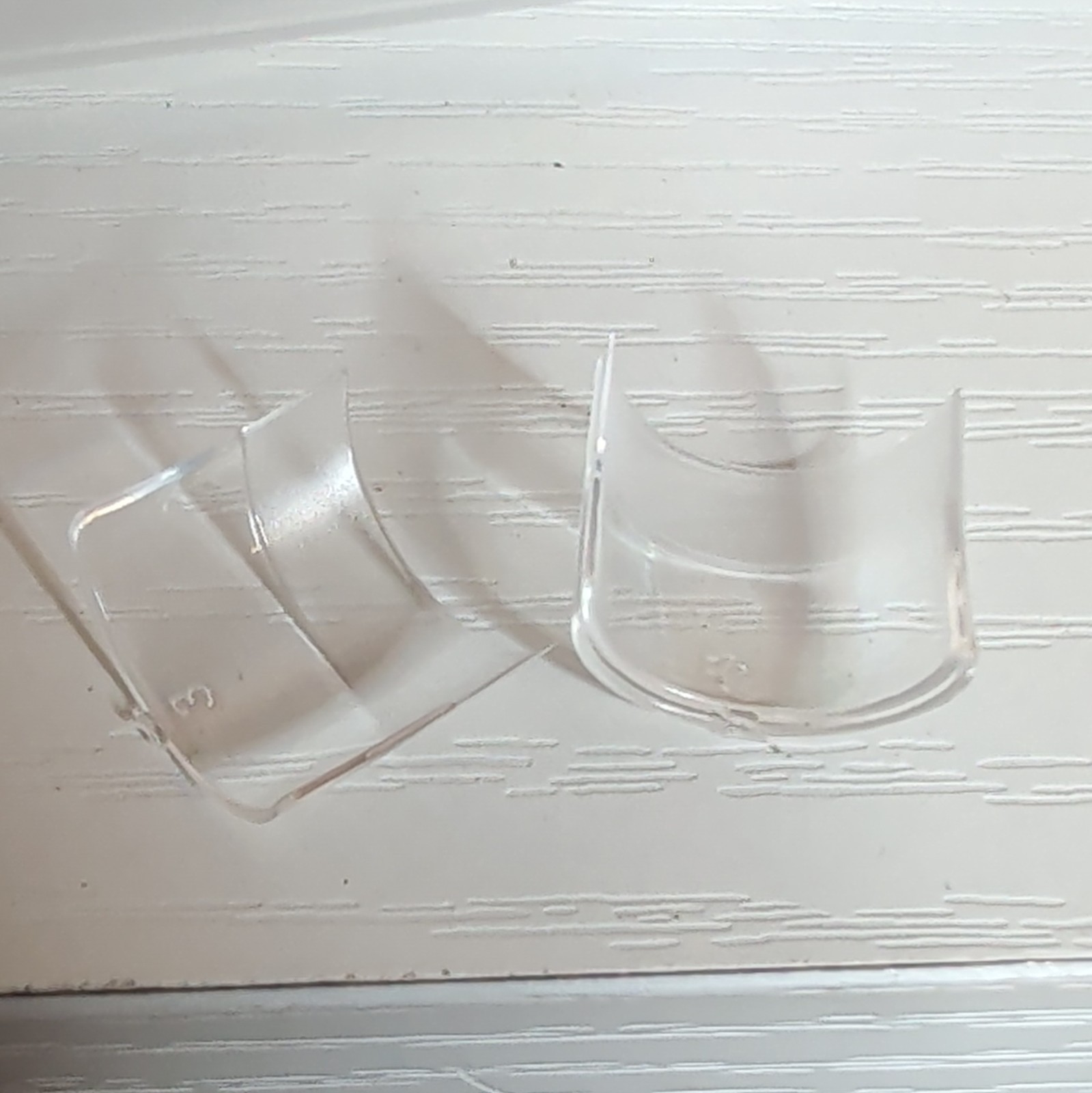 Lifextol Short Clear Square Artificial Toe Nail Tips Plastic Natural