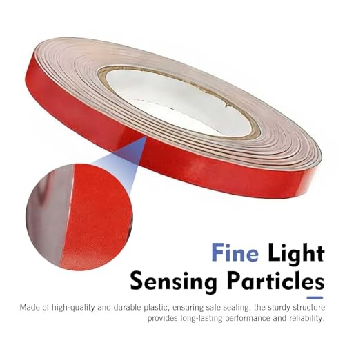 0.4″ x 197″ Car Body Rim Reflective Strips Sticker, DIY Night Safety 1 PC Red