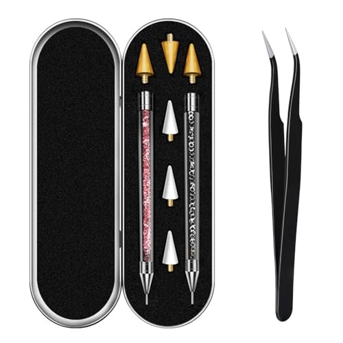 Rhinestone Picker Tool, Dual-ended Rhinestones Applicator Nail Art Design