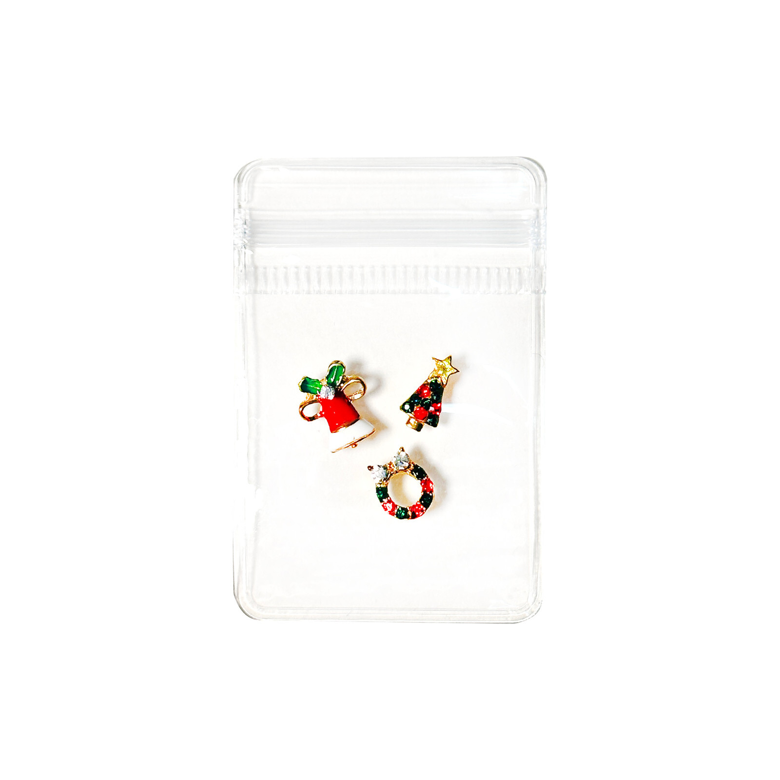 Sparkling Diamonds Christmas Tree Snowman Santa Gloves Deer X’mas Polymer Clay