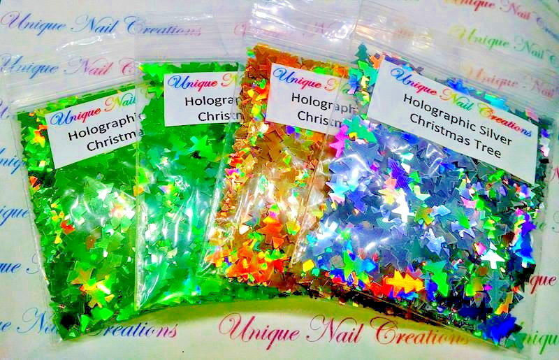 CHRISTMAS TREE Shape~U CHOOSE~Nail•Acrylic•Gel•Body Art•Face•Festival•Crafts