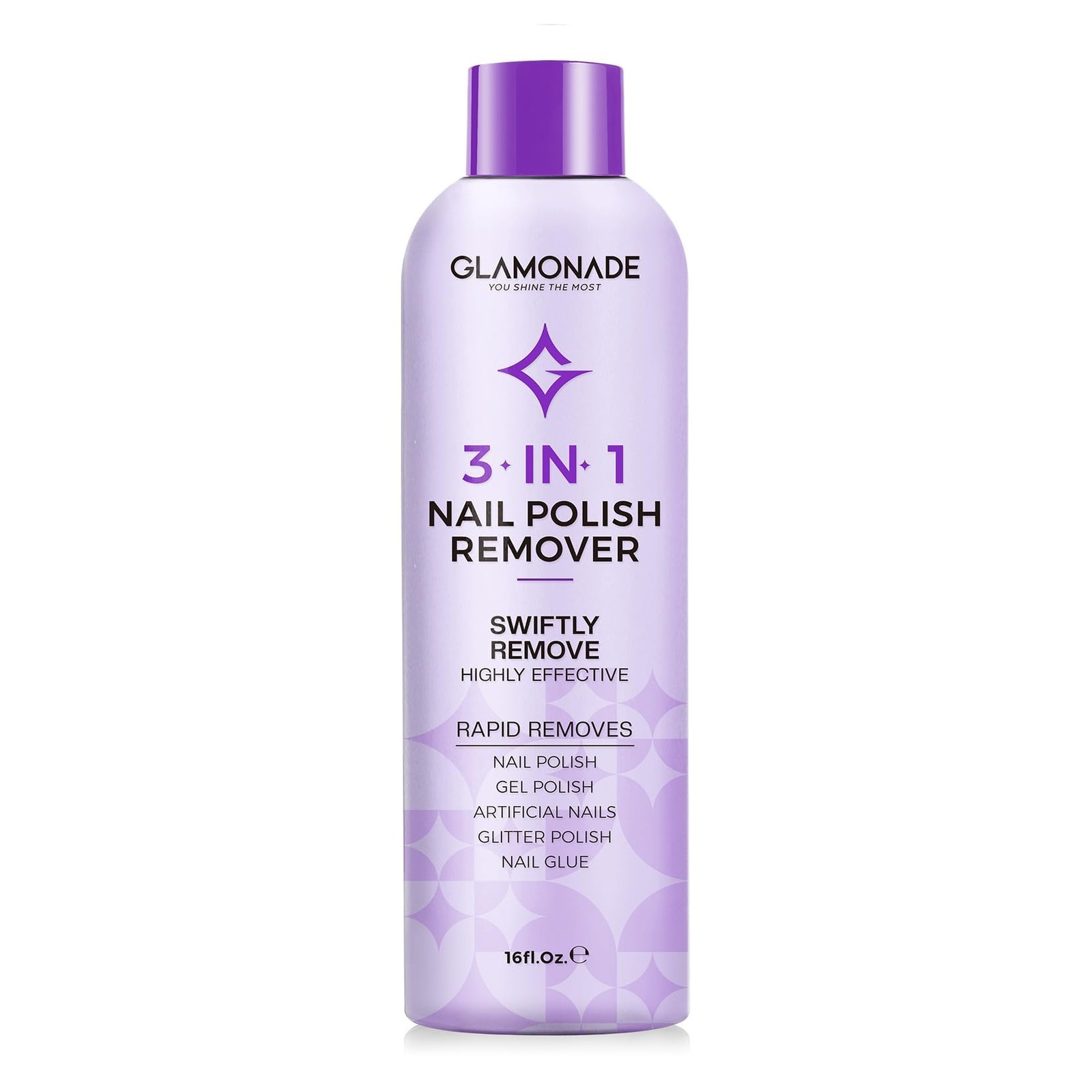 Glamonade Acetone Nail Polish Remover: 16oz Professional 16 Fl Oz (Pack of 1)