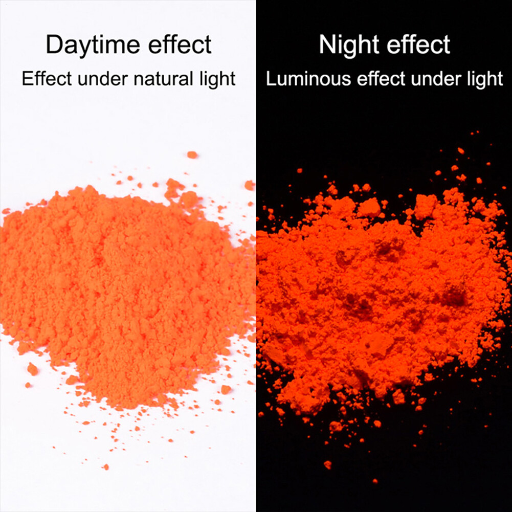 12 Colors Neon Pigment Nails Powder Dust Ombre Phosphor Fluorescent Glow Daily