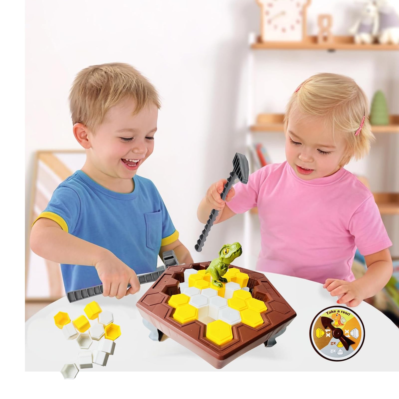 Save Dinosaur Break Ice Board Game for Kids Ages 4-8 – Trap Ice…