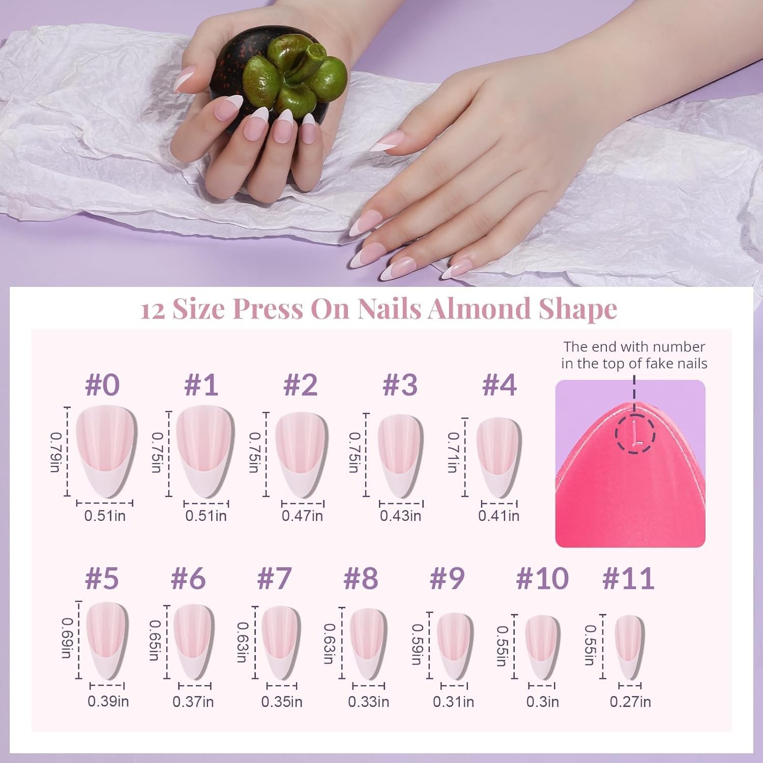 Elegant Press-On Almond Nails Kit: Matte, Glossy & Glitter for Effortless Style