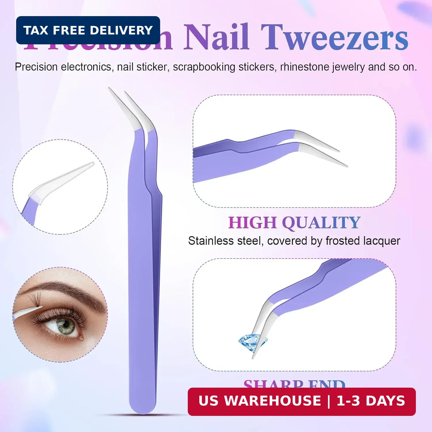 Tatuo Rhinestone Picker Tool Set Wax Pen for Rhinestones Diamond Art Painting Du