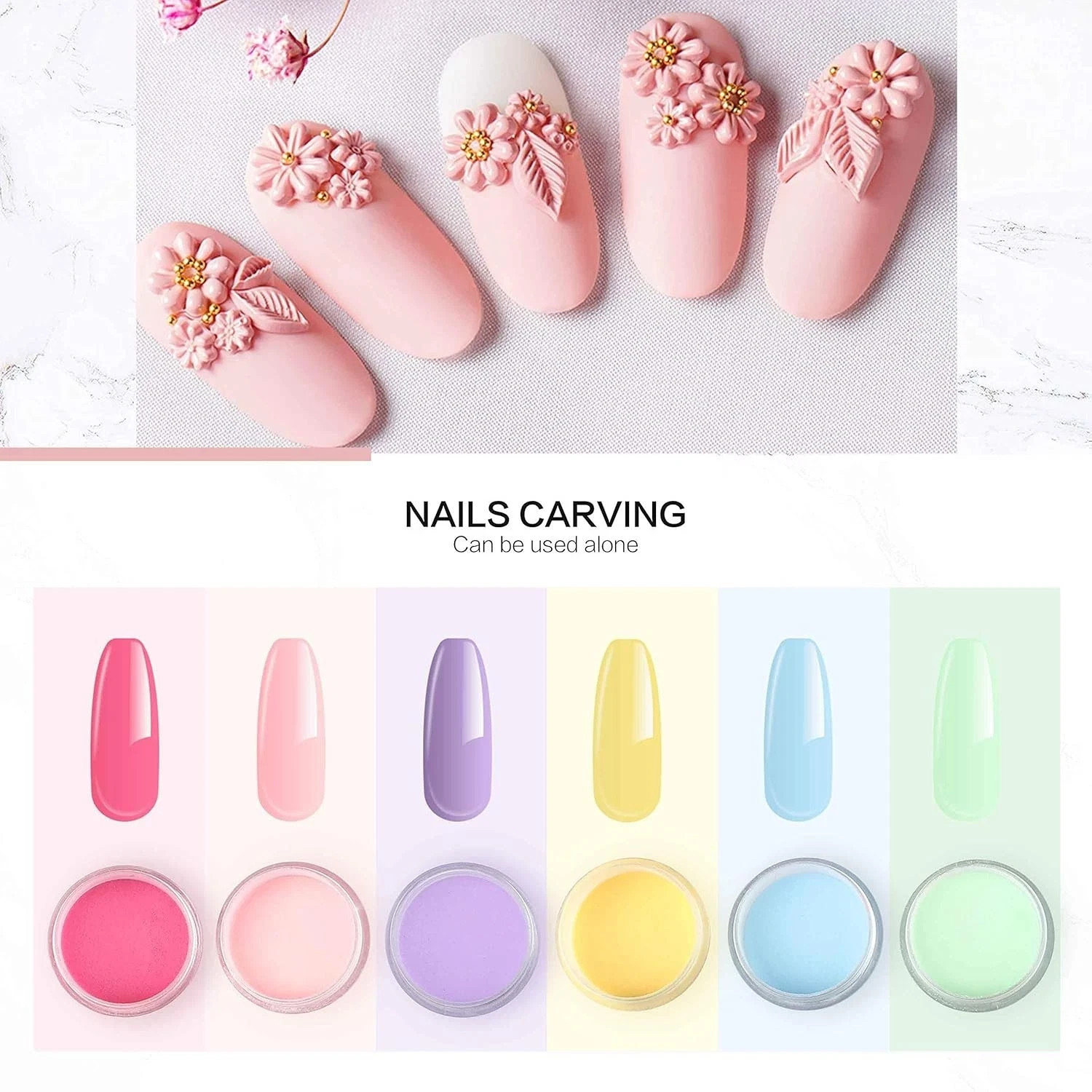 Morovan Acrylic Nail Kit with Everything – 24 Colors Glitter Acrylic + FREE GIFT