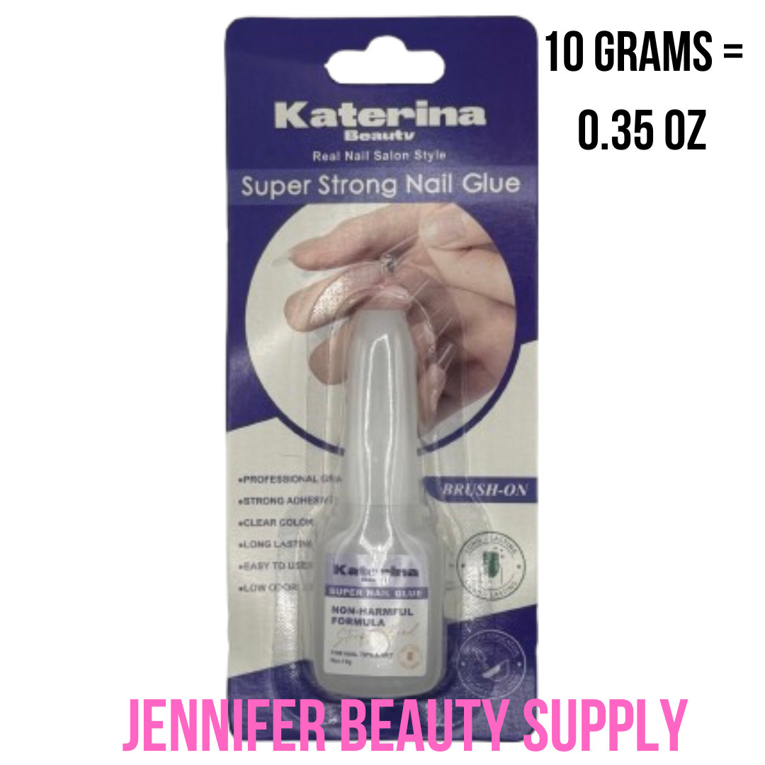 KATERINA Brush-On Nail Glue 0.35 OZ = 10 GRAMS Fast Drying for Tips Wraps | JBS