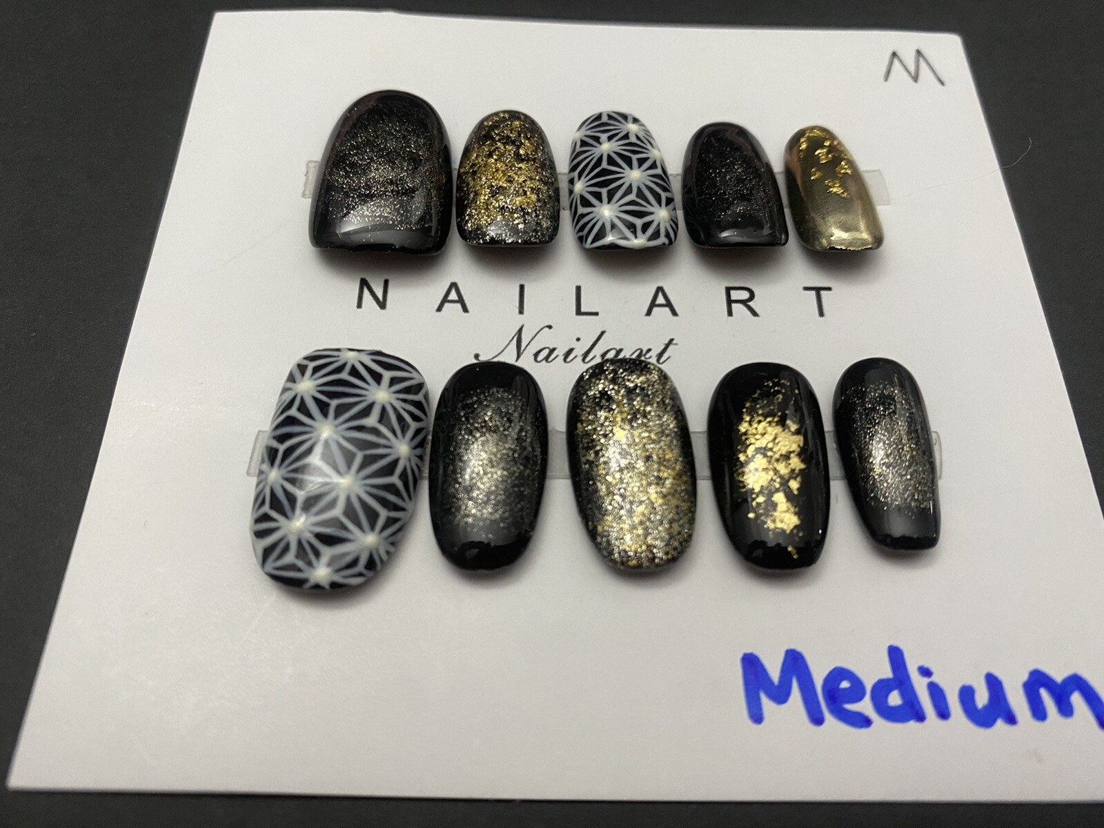 High End Pretty custom Nails Handmade press on nails-10 pcs-Medium