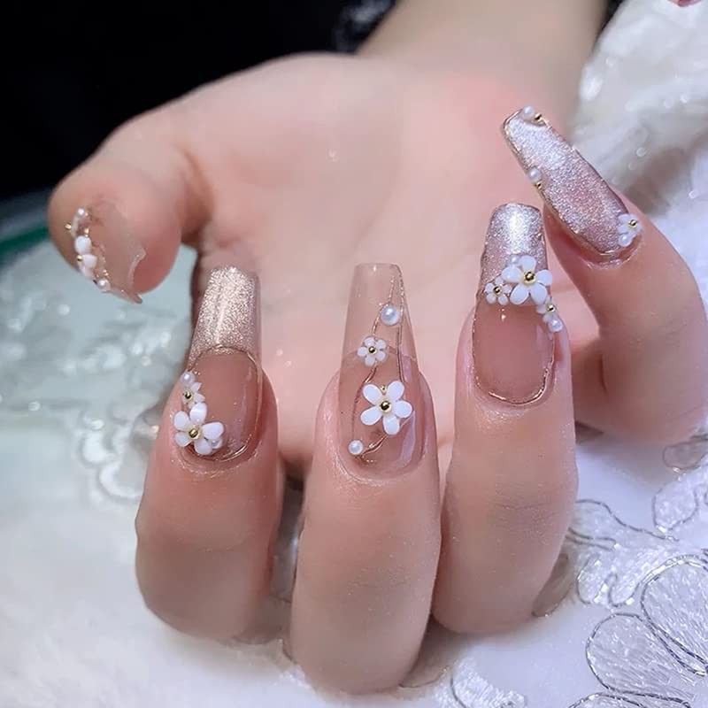 Nail Art 3D Acrylic Flowers Nail Charms Nail Design Supplies Decoration