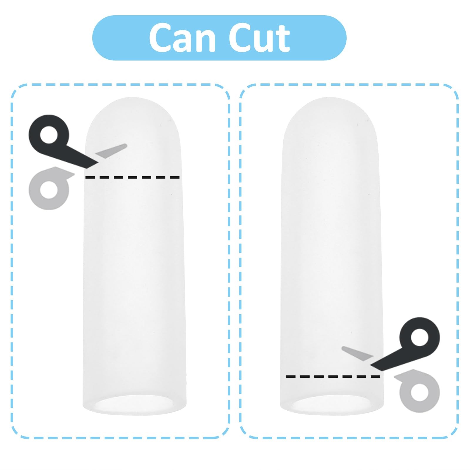 Gel Finger Cots, 10 PCS Gel Finger Protectors Finger Caps Silicone Fingertips…