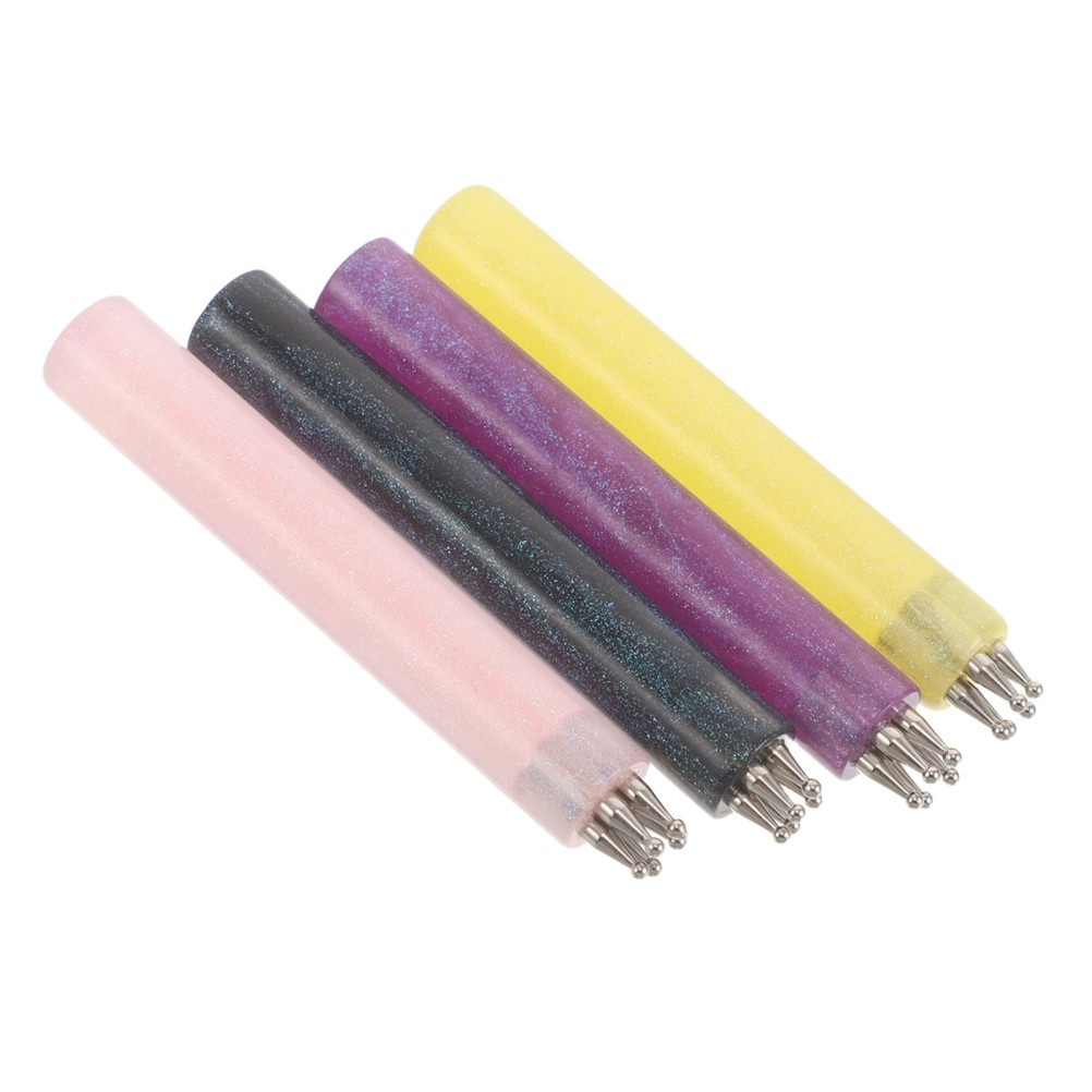 4PCS 5 Petal Flower Nail Dot Pen – Fine Tip Dotting Pen – Manicure Dot Paint