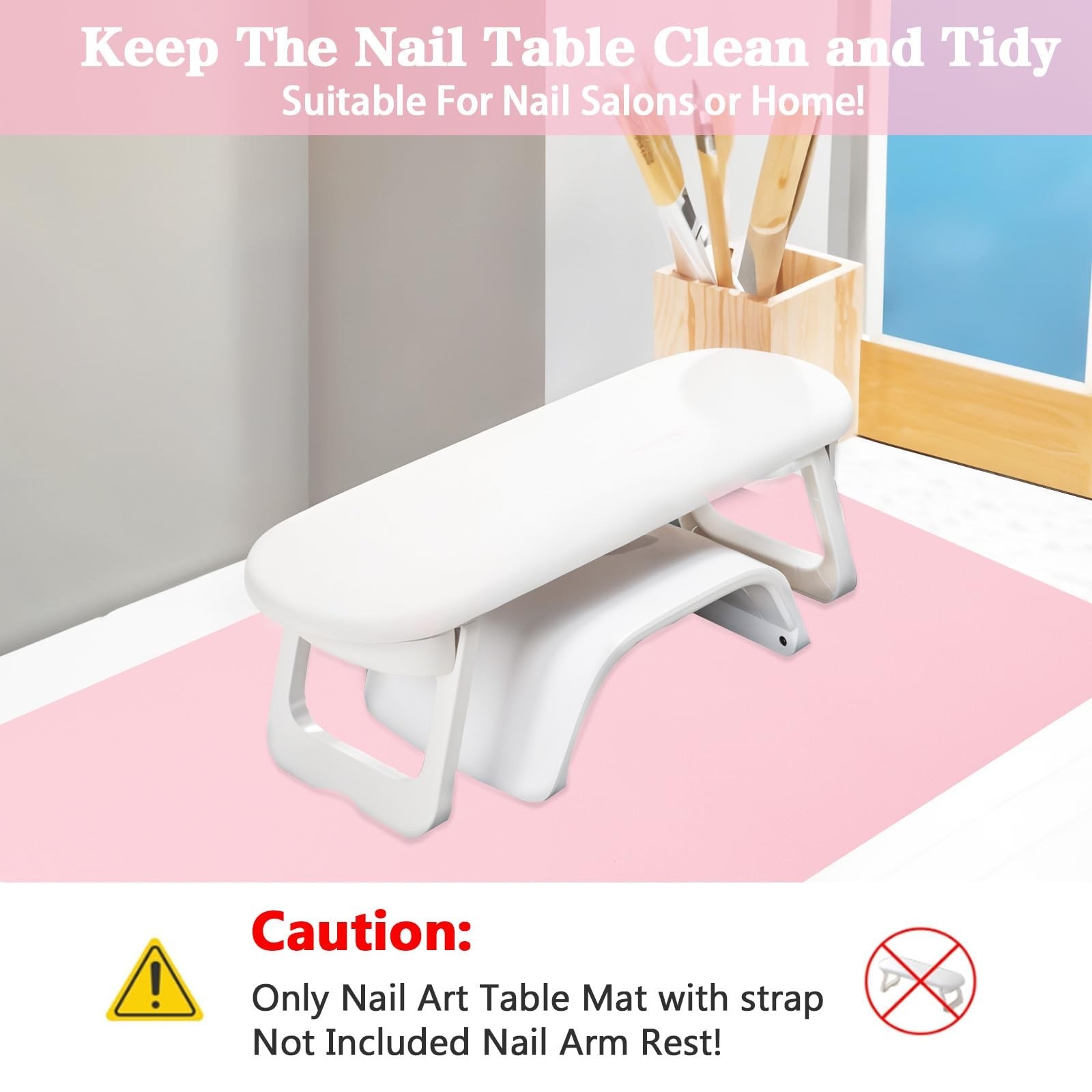 1 Pcs Manicure Table Mat Nail Mat Nail Desk Mats Foldable Art Table Desk Mats…