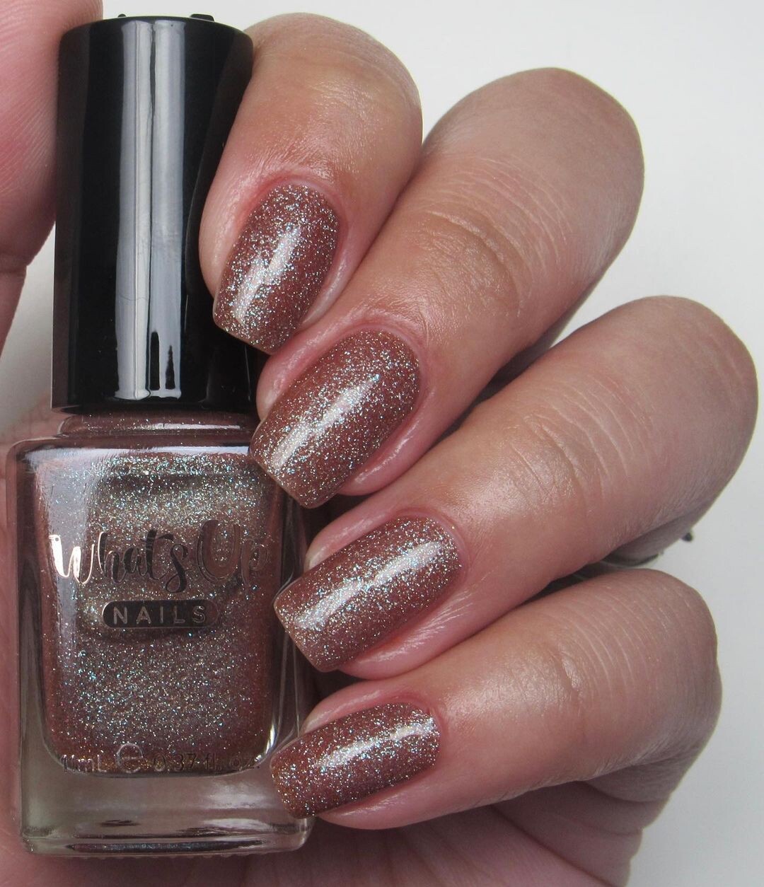 Earthlike Nail Polish (Brown Base Green/Purple Duochrome Shimmer) for Nail Art