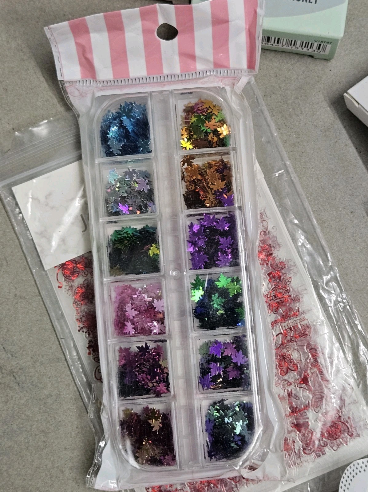 Bulk Lot Of 194 Different Brand Press-On Nails, Large Variety of Sizes And Style