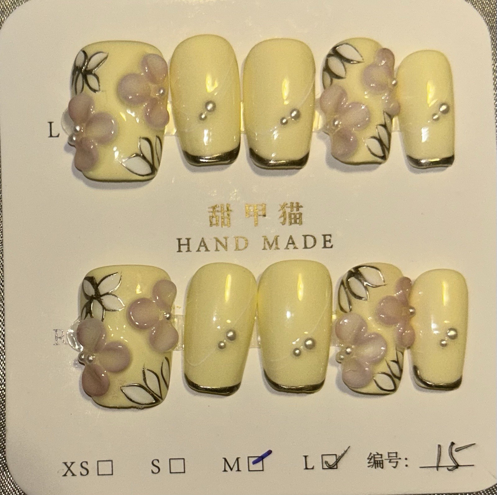 Acrylic press on nails