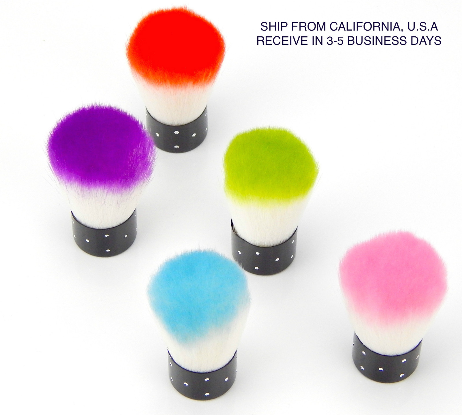 Colorful Useful Acrylic & UV Gel Nail Brush For Nail Art Dust Cleaner