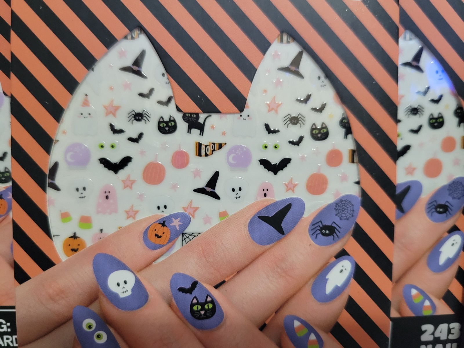 NPW Halloween Nail Stickers 243 Count Stickers Per Pack 6 Packs New