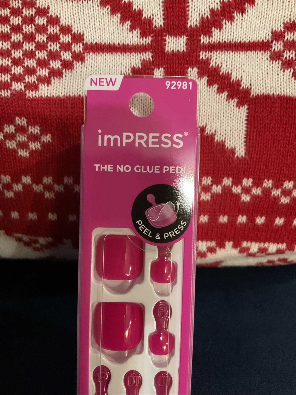 Impress Press On Pedicure Toenails