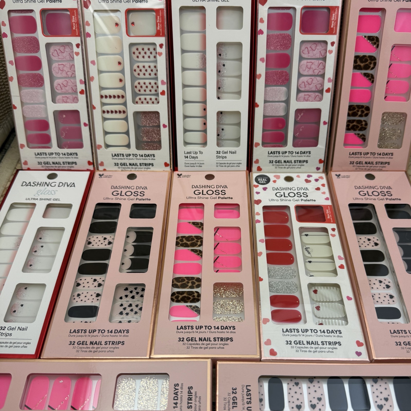Dashing Diva Gloss Ultra Shine Gel Palette Nail Strips