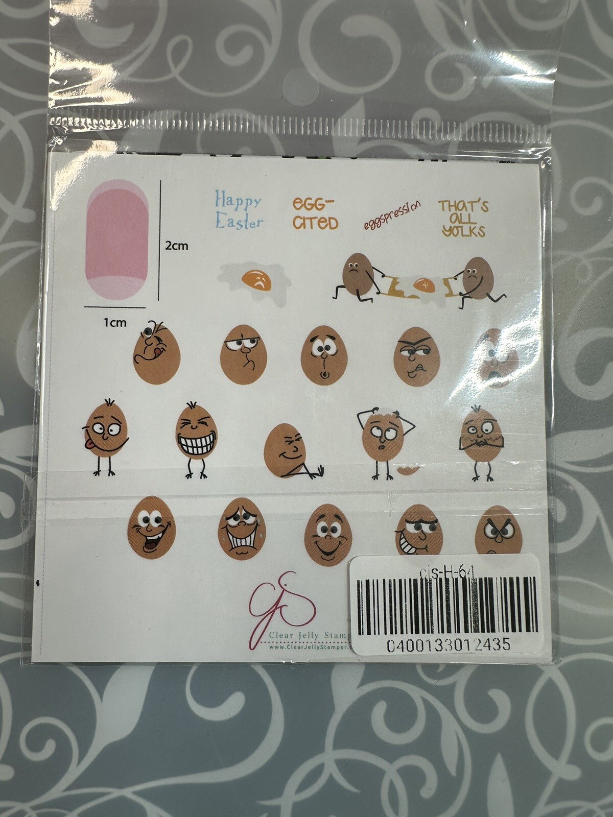Clear Jelly Stamper CJS-H64 Nail Stamping Plate
