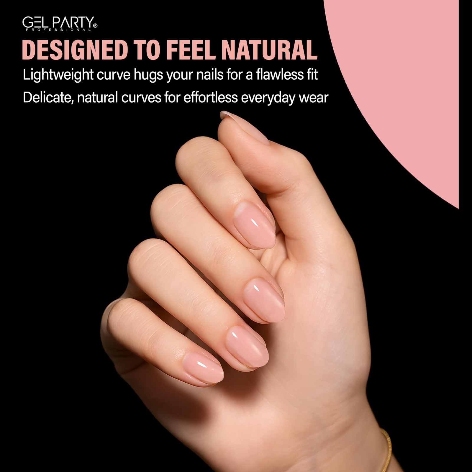 GELPARTY Soft Gel Nail Tips Short Almond – 240Pcs Pre-Buffed Matte Full Cover…