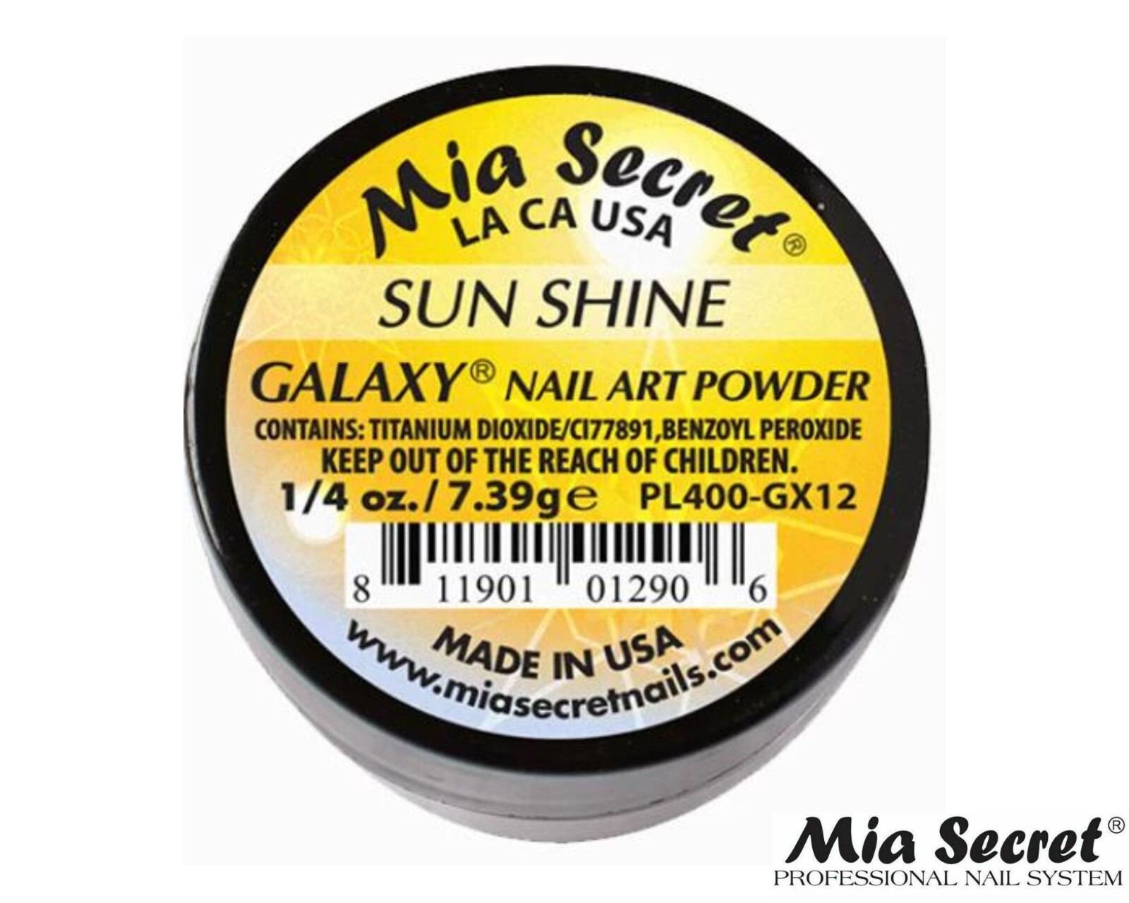 Mia Secret Nail Art Powder Galaxy Collection (SUN SHINE) 1/4oz