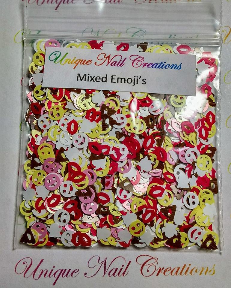 NEW COLORS ADDED!*EMOJI Shape~U CHOOSE~Nail•Acrylic•Gel•Body Art•Face•Festival