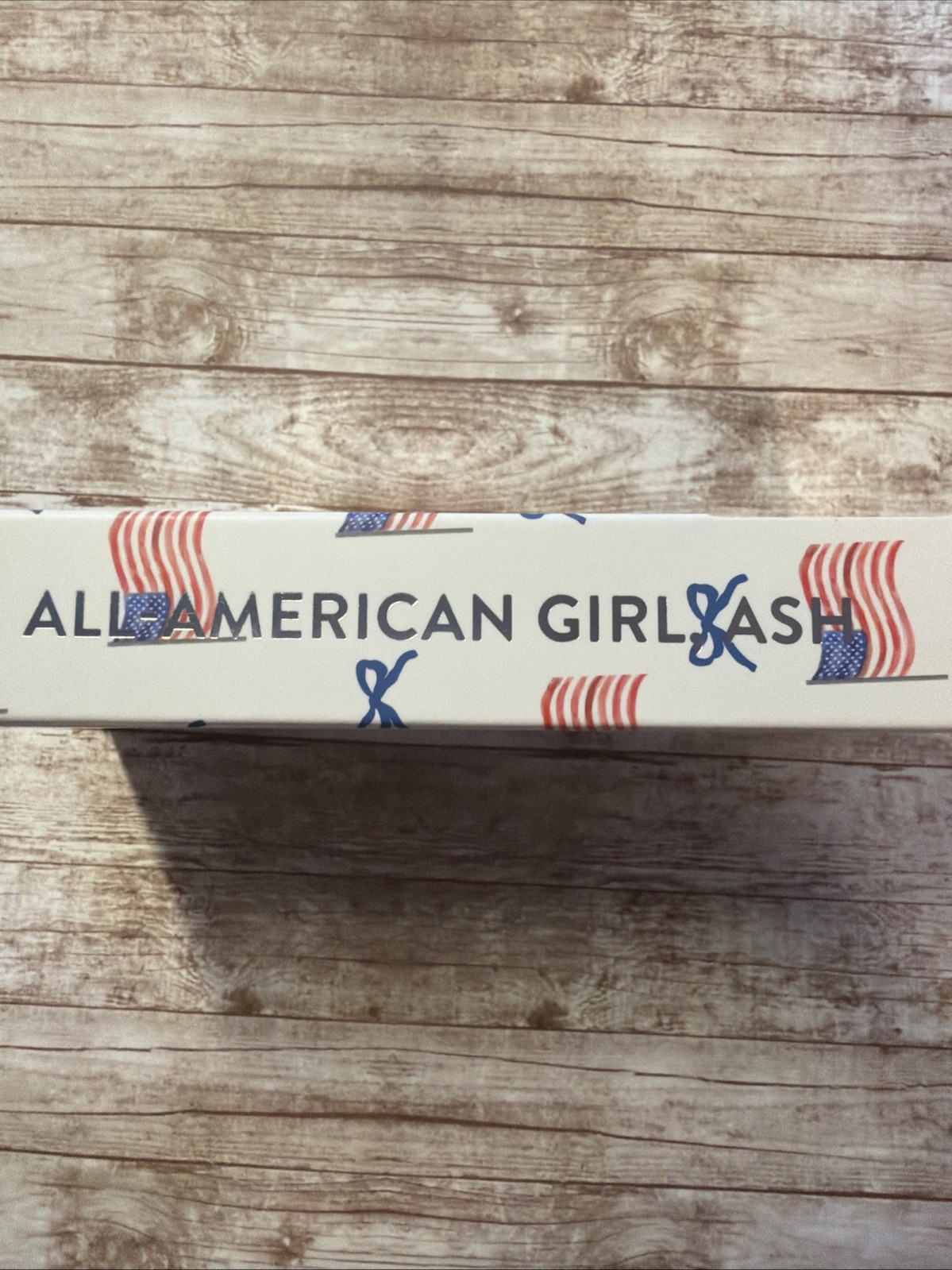 Red Aspen All American Girl Ash Patriotic 4th of July Press On Nails Almond MED