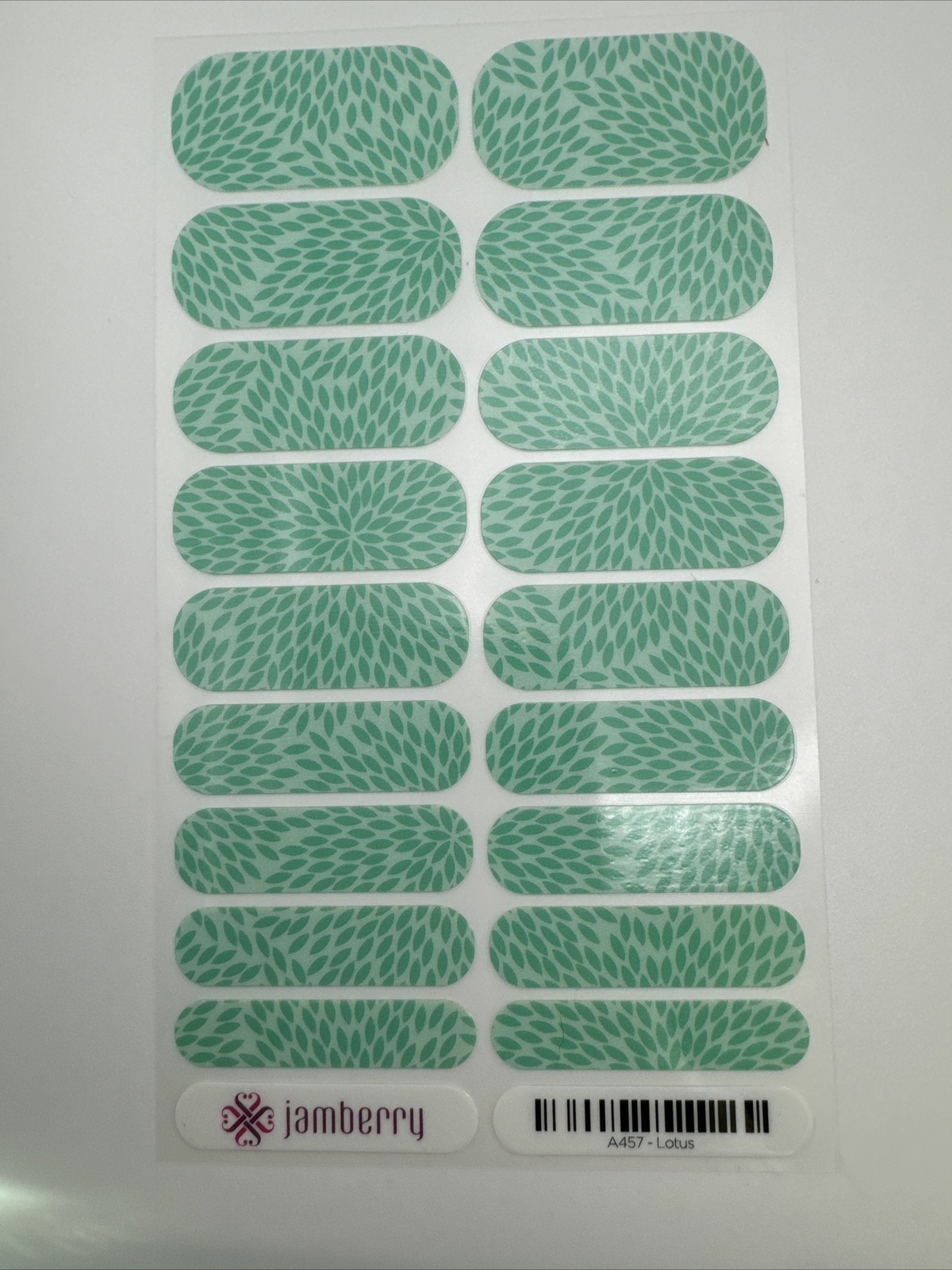 Jamberry Nail Wraps Lotus Full Sheet (floral/flowers)