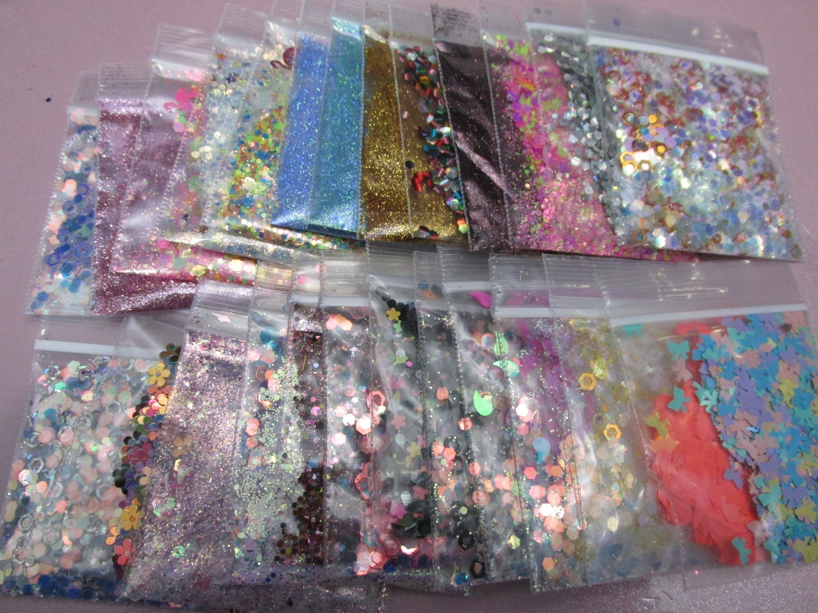40 pieces Glitter Bundle for nail art