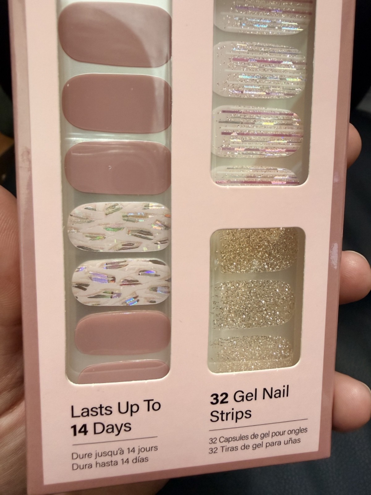 Dashing Diva Gloss Ultra Shine Gel Color 112 Gel Nail Strips After Glow blush