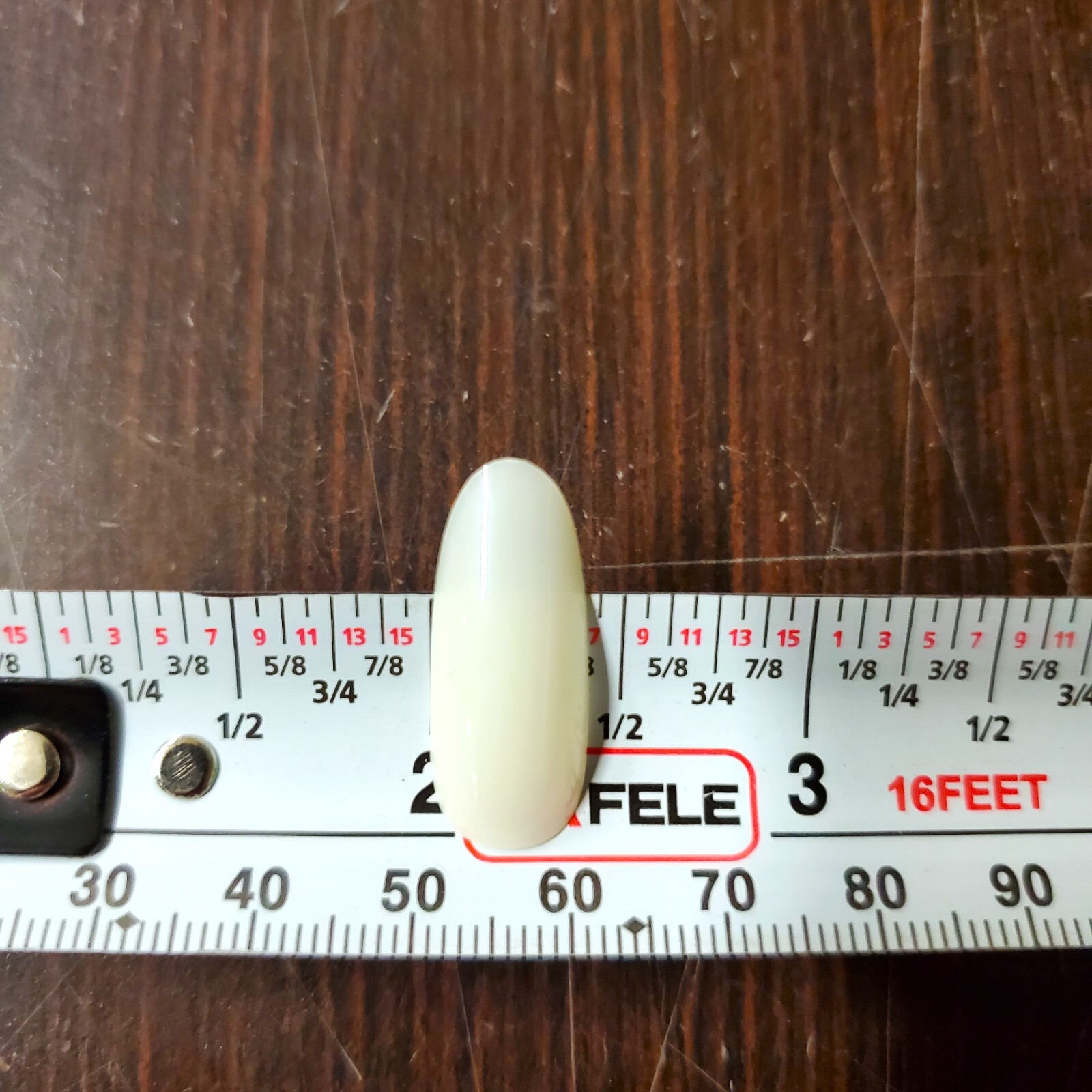 [PACK OF 50] Press-On White Acrylic Nail Tips Size #3 / 1″ Long Almond – NEW!