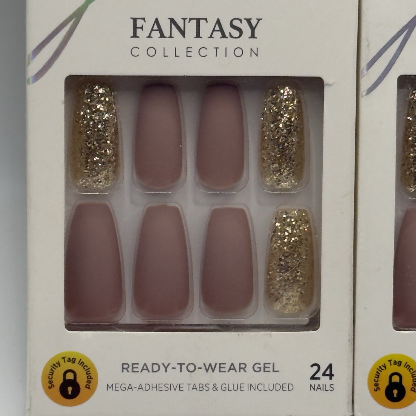 KISS – LOT of 2 – GEL Fantasy Collection NAILS w/Tabs & Glue- 82939 LONG LENGTH